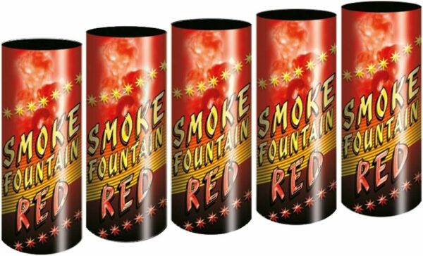 Lot 5 fumigènes Rouge 40 secondes